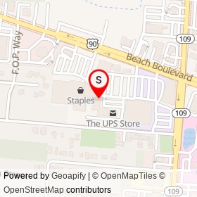 Mega's Pizza on Cruz Road, Jacksonville Florida - location map
