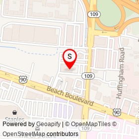 Piccadilly Cafeteria on University Boulevard South, Jacksonville Florida - location map