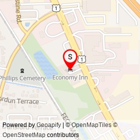 Economy Inn on Philips Highway, Jacksonville Florida - location map