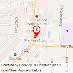 Cuban Pizzeria on University Boulevard South, Jacksonville Florida - location map