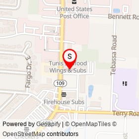 Hala's Mideast Eatery and Market on University Boulevard South, Jacksonville Florida - location map