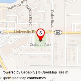 Crabtree Park on , Jacksonville Florida - location map