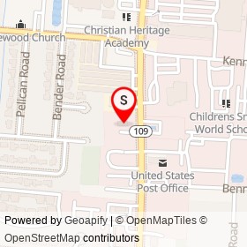 Popeyes on University Boulevard South, Jacksonville Florida - location map