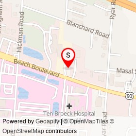 Trulieve on Beach Boulevard, Jacksonville Florida - location map