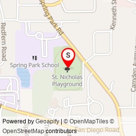 St. Nicholas Playground on , Jacksonville Florida - location map