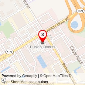 Dunkin' Donuts on Richard Street, Jacksonville Florida - location map
