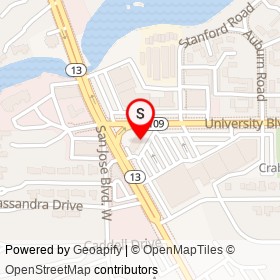 Starbucks on University Boulevard West, Jacksonville Florida - location map