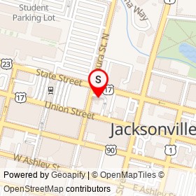 Bank of America on Laura Street North, Jacksonville Florida - location map