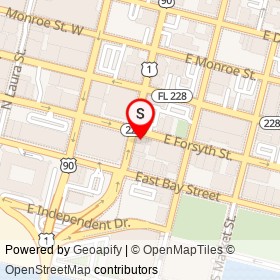 Azucena Corner Deli on East Forsyth Street, Jacksonville Florida - location map