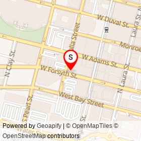 7-Eleven on West Forsyth Street, Jacksonville Florida - location map