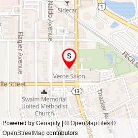 Veroe Salon on Hendricks Avenue, Jacksonville Florida - location map