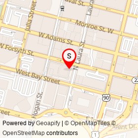 Akel's Deli on West Forsyth Street, Jacksonville Florida - location map