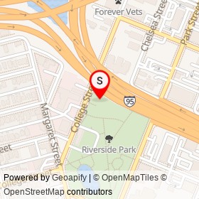 John Gorrie Dog Park on College Street, Jacksonville Florida - location map