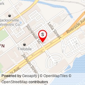 Zoës Kitchen on Stonewall Street, Jacksonville Florida - location map