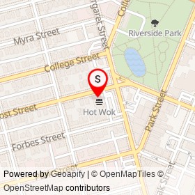 Kaika Teppanyaki Asian Fusion on Post Street, Jacksonville Florida - location map