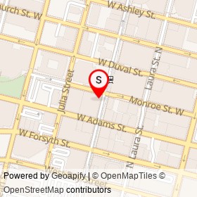 Quiznos on Hogan Street, Jacksonville Florida - location map