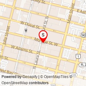 Magnificat Cafe on Monroe Street West, Jacksonville Florida - location map