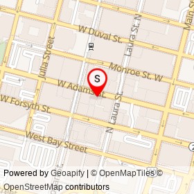 Gili's Kitchen on West Adams Street, Jacksonville Florida - location map