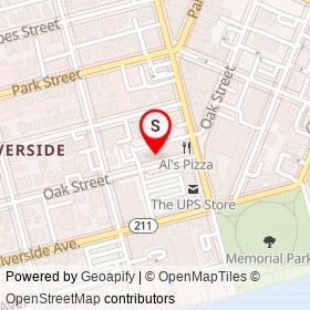 Riverside Nails on Oak Street, Jacksonville Florida - location map