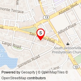 Heyday! on San Marco Boulevard, Jacksonville Florida - location map