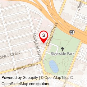 Fresinus Medical Center on College Street, Jacksonville Florida - location map