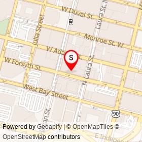 Ameris Bank on West Forsyth Street, Jacksonville Florida - location map
