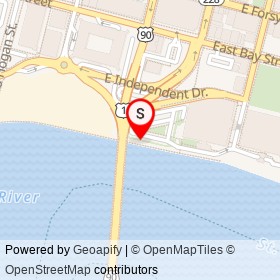 No Name Provided on Northbank Riverwalk, Jacksonville Florida - location map