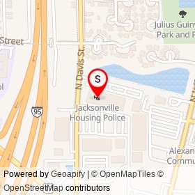 Jacksonville Housing Police on North Davis Street, Jacksonville Florida - location map