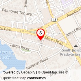 San Marco Theatre on San Marco Boulevard, Jacksonville Florida - location map