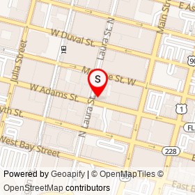 Jimmy John's on West Adams Street, Jacksonville Florida - location map