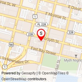 Florida Theater on East Forsyth Street, Jacksonville Florida - location map