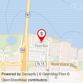 Pool Bar on Accessibility Ramp, Jacksonville Florida - location map