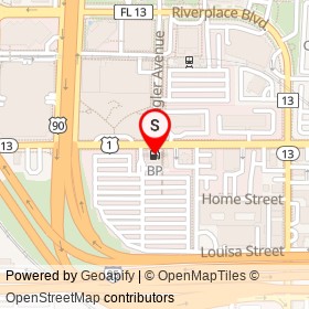 BP on Prudential Drive, Jacksonville Florida - location map