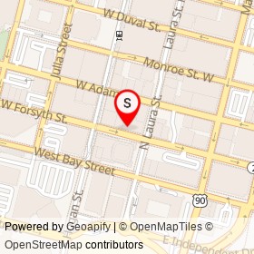 Bellweather on West Forsyth Street, Jacksonville Florida - location map