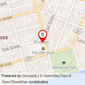 Papa John's on Oak Street, Jacksonville Florida - location map