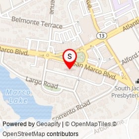 Taverna on San Marco Boulevard, Jacksonville Florida - location map
