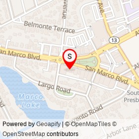 Ajeen and Juice on San Marco Boulevard, Jacksonville Florida - location map