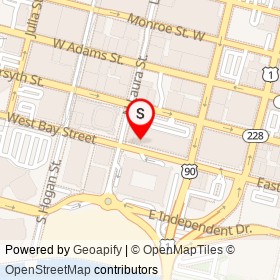 Urban Grind on West Bay Street, Jacksonville Florida - location map