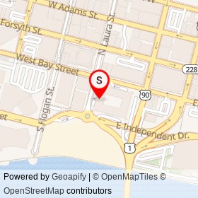 Wells Fargo on South Laura Street, Jacksonville Florida - location map