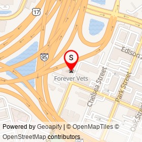 Forever Vets on College Street, Jacksonville Florida - location map