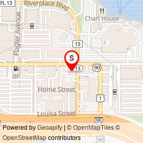 Basil Thai on Hendricks Avenue, Jacksonville Florida - location map