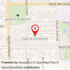 Oaks at Durkeeville on Eaverson Street, Jacksonville Florida - location map