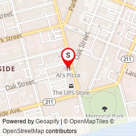 Al's Pizza on Oak Street, Jacksonville Florida - location map