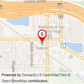 V Pizza on Nira Street, Jacksonville Florida - location map