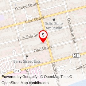 C & B Wash n Dry Laundry on Oak Street, Jacksonville Florida - location map