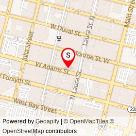 Kazu Suhsi Burrito on West Adams Street, Jacksonville Florida - location map