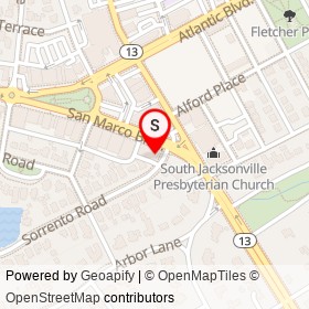 Sherwin-Williams on San Marco Boulevard, Jacksonville Florida - location map