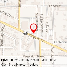 Popeyes on Kings Road, Jacksonville Florida - location map