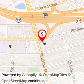 BP on Rosselle Street, Jacksonville Florida - location map