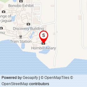 Hornbill Aviary on Zoo Parkway, Jacksonville Florida - location map
